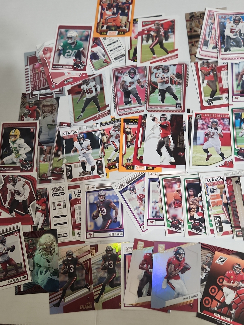 Tampa Bay Buccaneers Football Tradinf Cards, Score Panini Donruss Elite